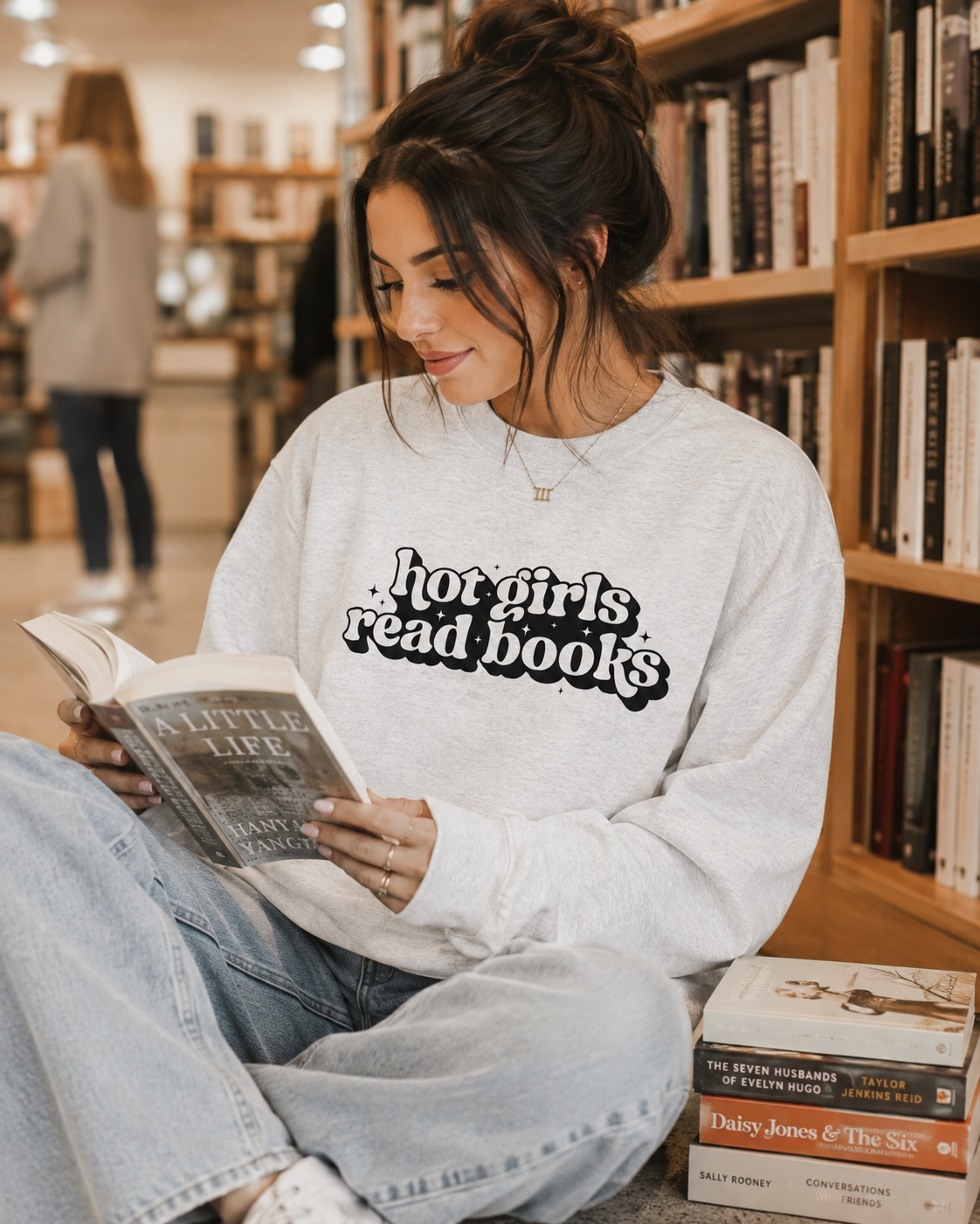 Hot Girls Read Sweatshirt