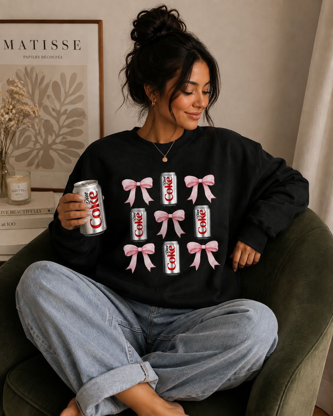 Just a Girl & her Diet Coke Sweatshirt