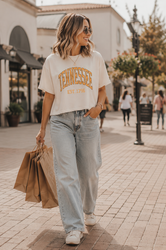 Tennessee Volunteer State Cropped Tee