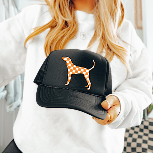 Checkered Smokey Trucker Hat