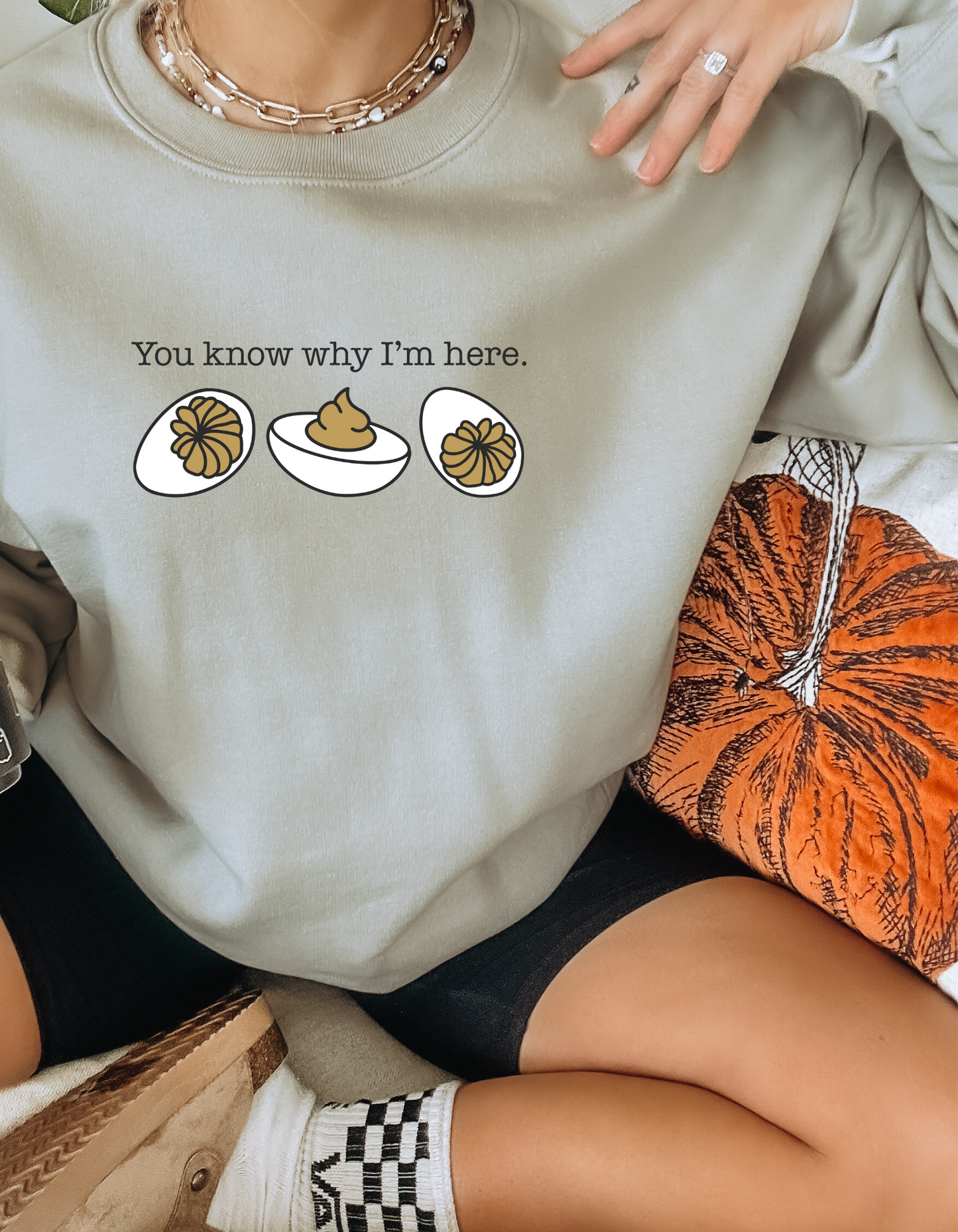 Deviled Eggs....the Important Thanksgiving Food Sweatshirt
