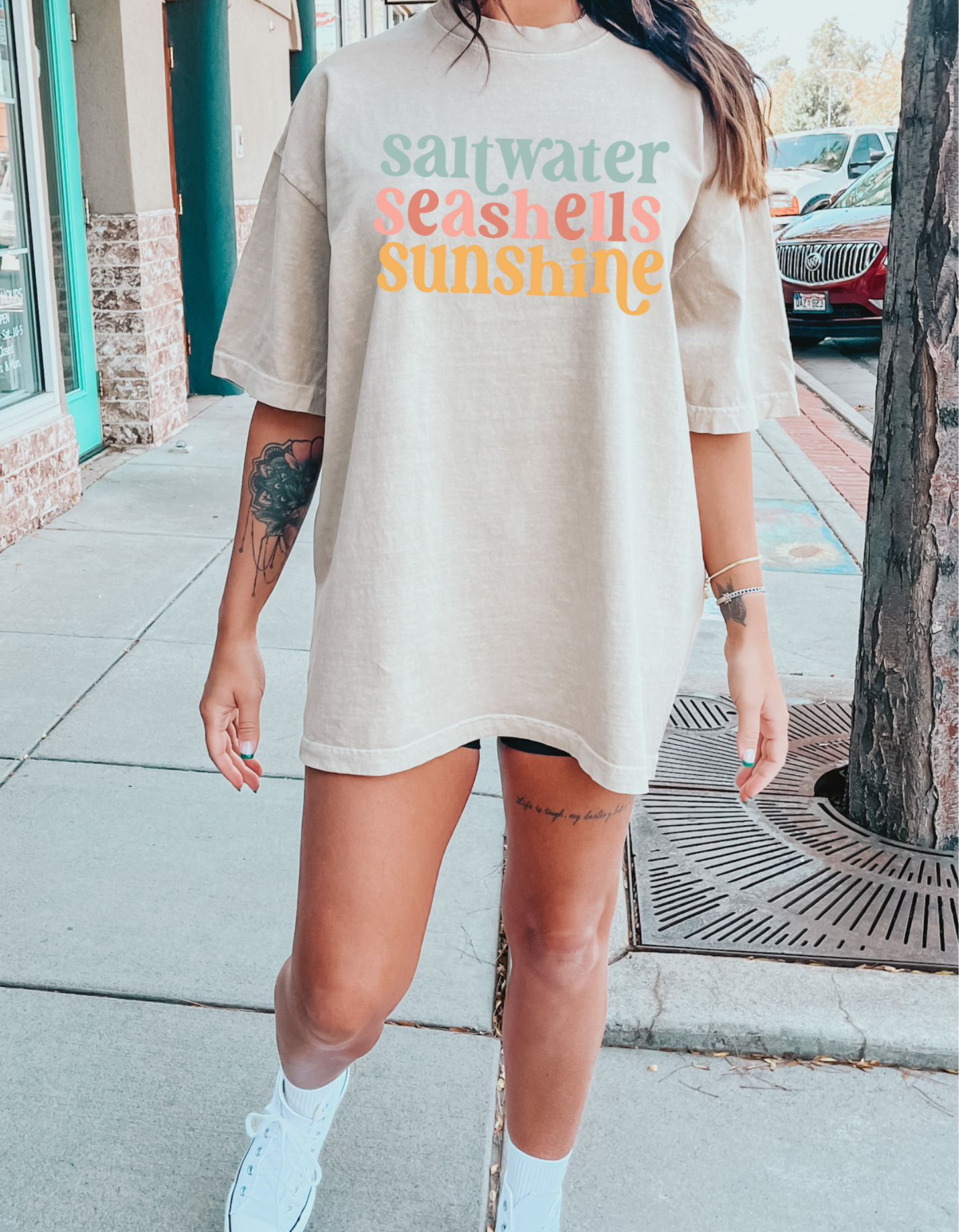 Saltwater,Sunshine & Seashells Tee