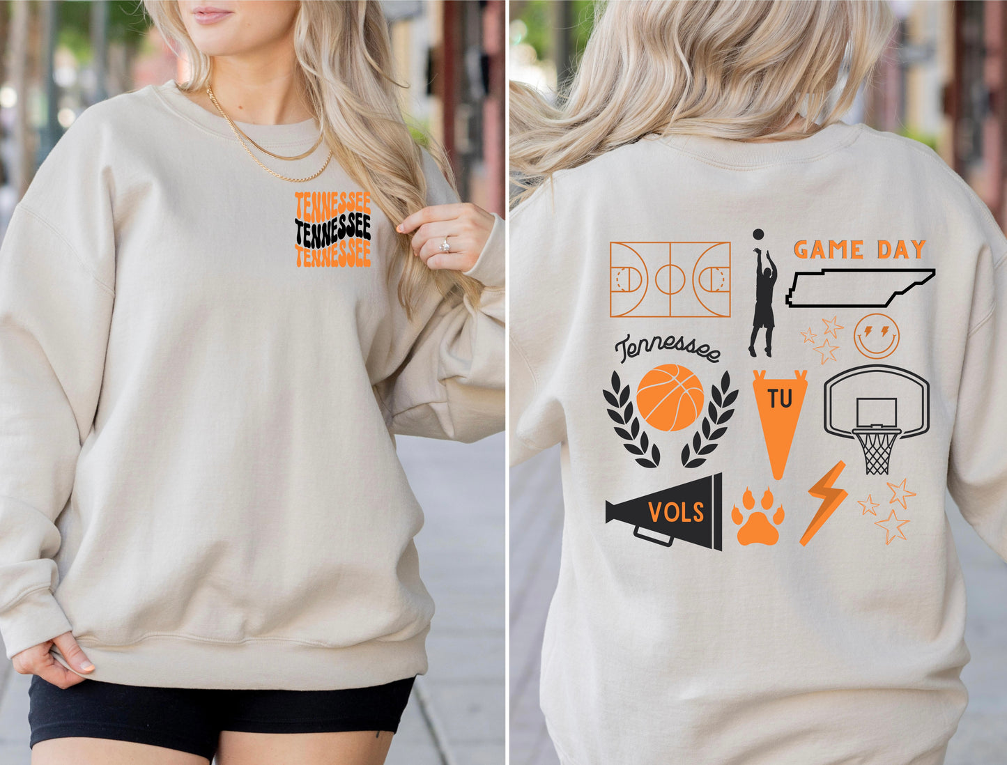 TN Basketball Artsy Sweatshirt