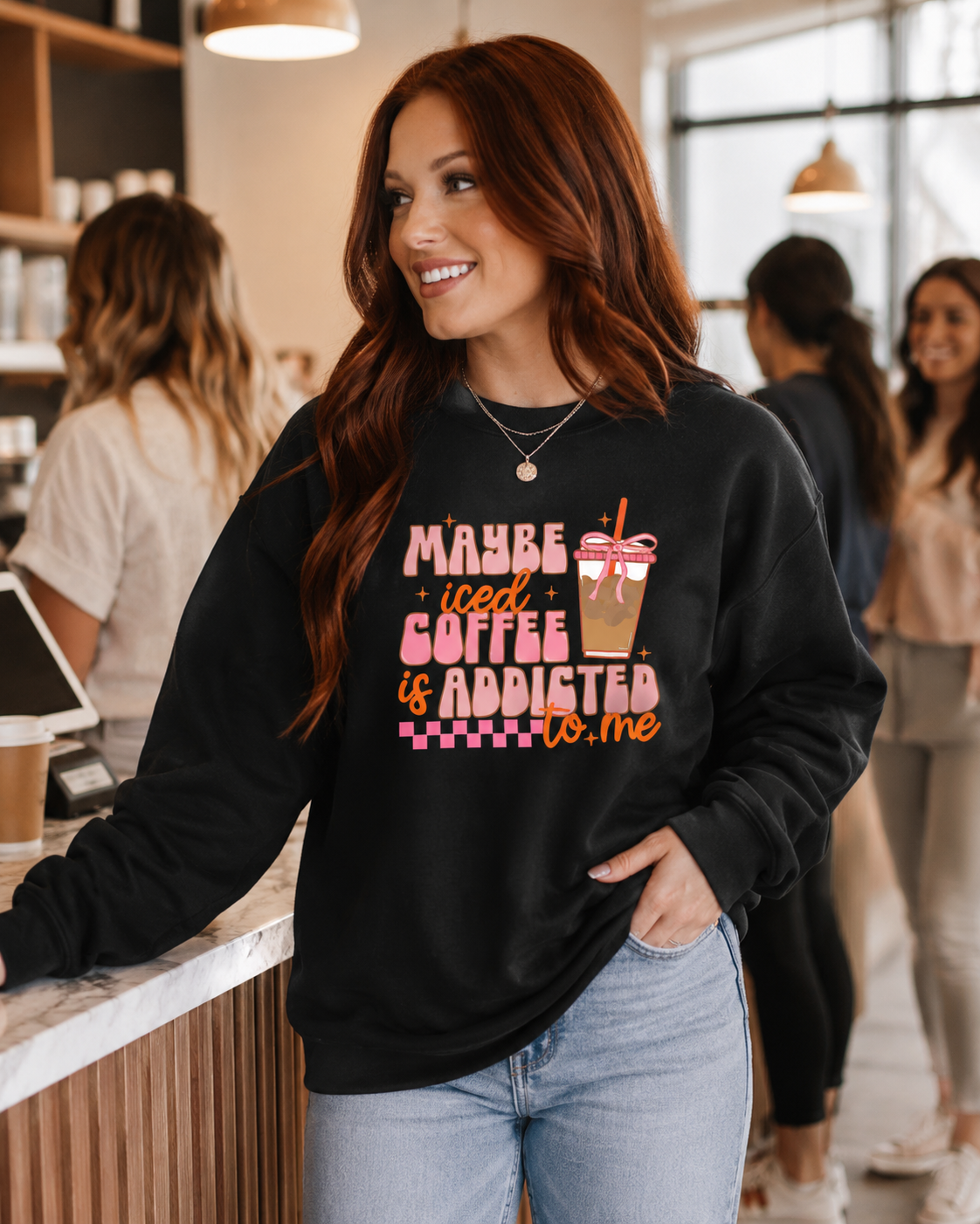 I'm an Iced Coffee Addict Sweatshirt