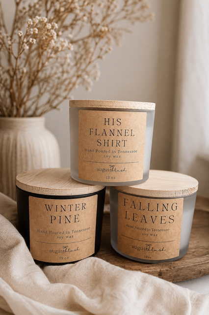 Hand Poured Candles / 12oz.