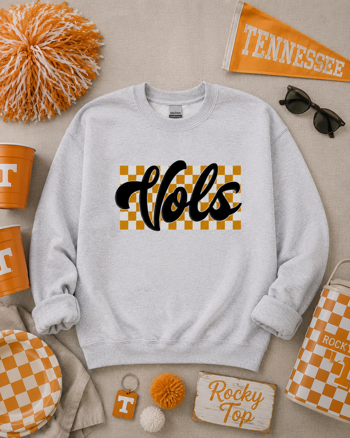 Checkerboard Vols Sweatshirt