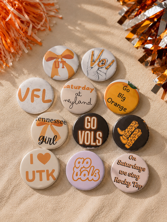 Tennessee Game Day Button Collection - 2.25”