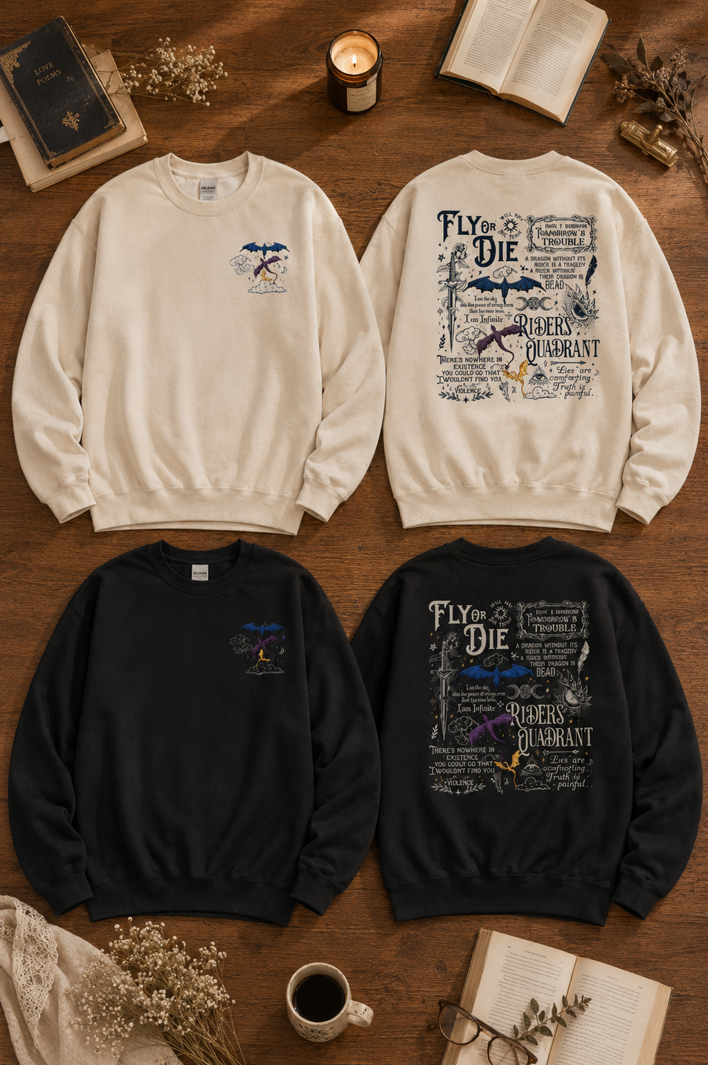 Fly or Die Fourth Wing Sweatshirt