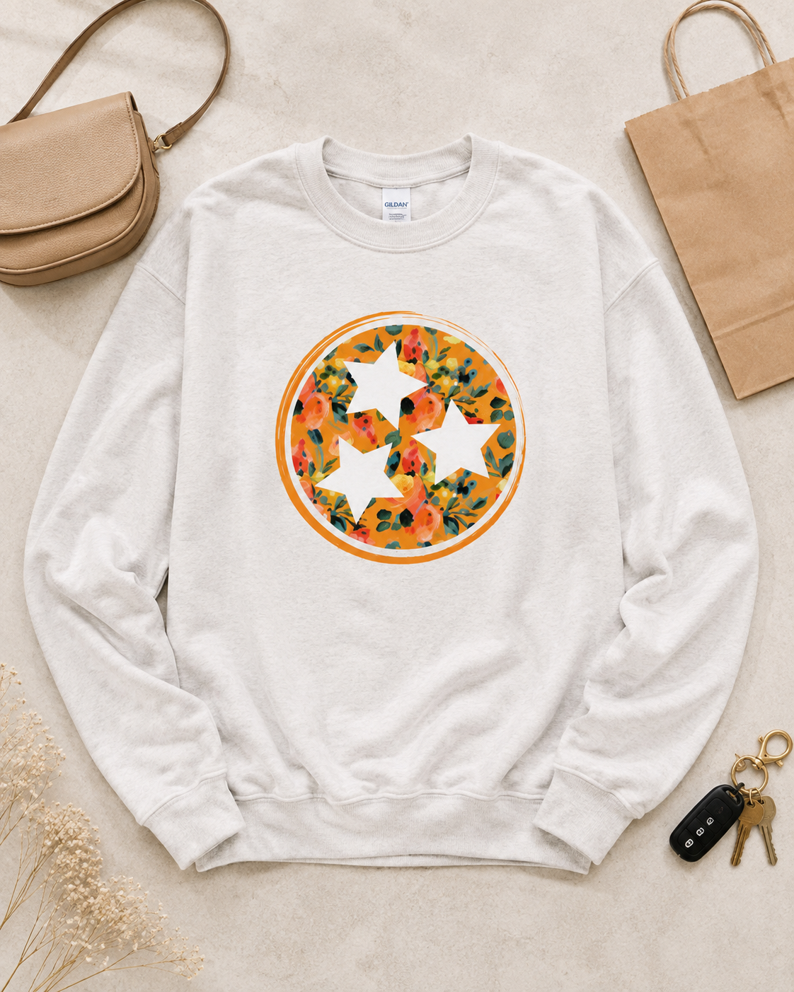 Blooming Tennessee Tri-star Sweatshirt