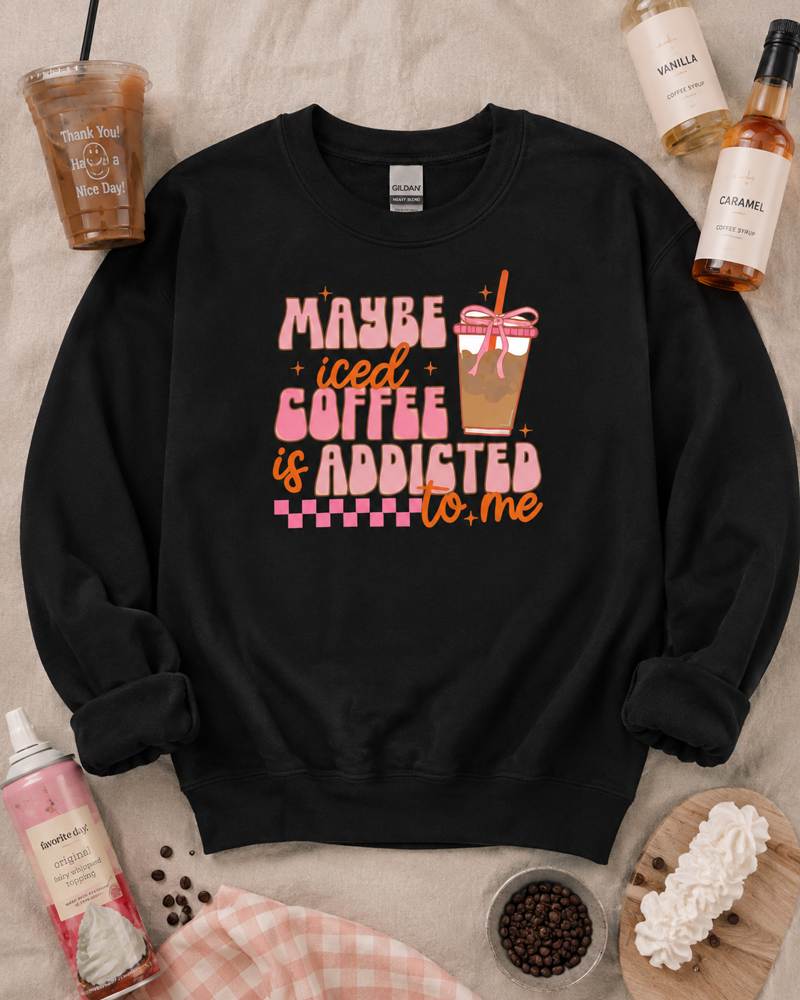 I'm an Iced Coffee Addict Sweatshirt