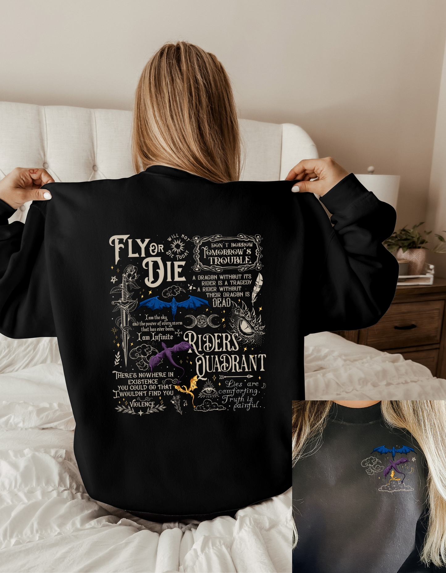 Fourth Wing Fly or Die Sweatshirt