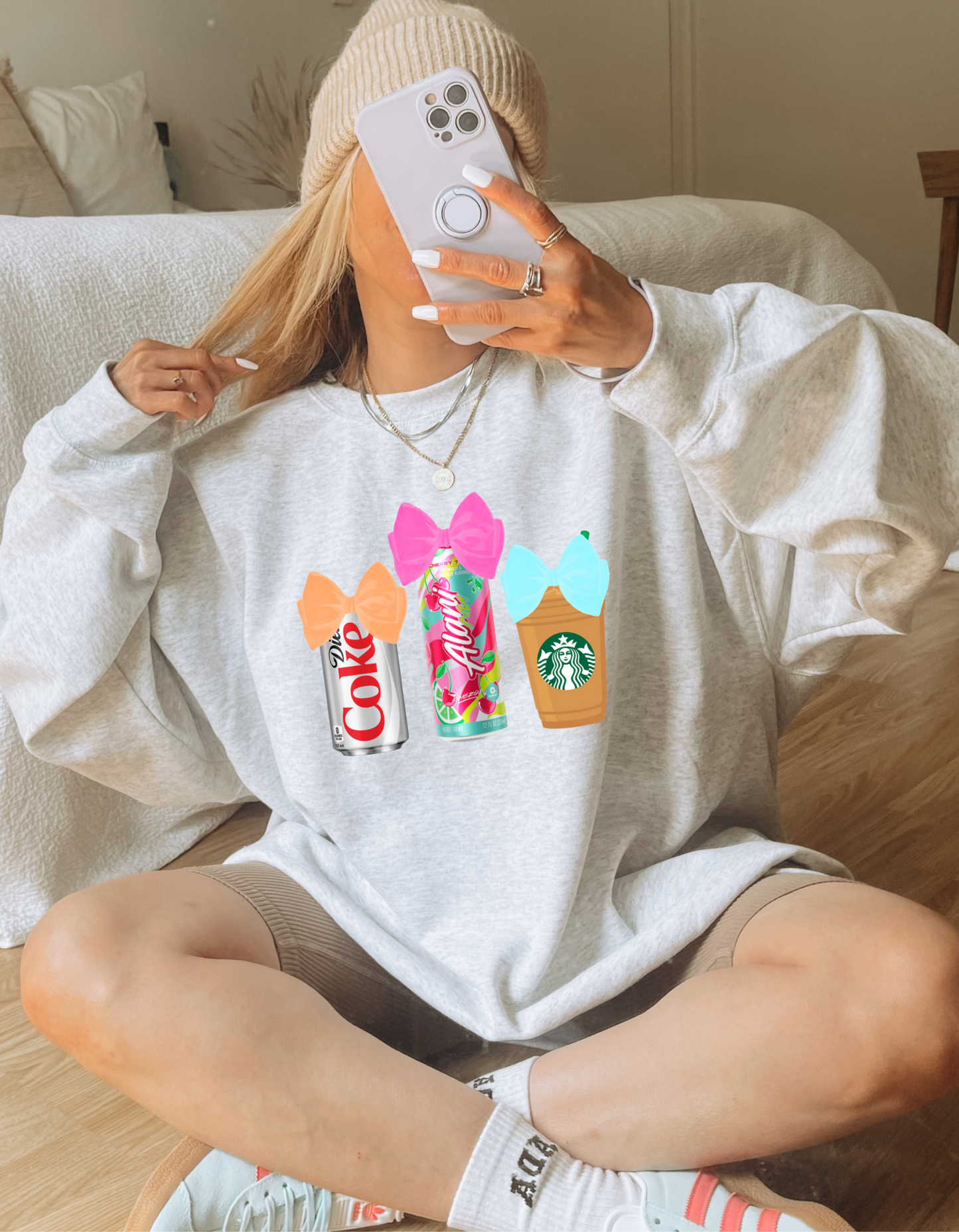 We are girls, of course we have 3 drinks Sweatshirt