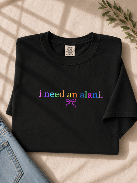 i need an alani bow tee
