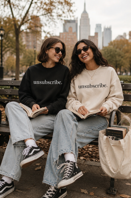 unsubscribe. Sweatshirt
