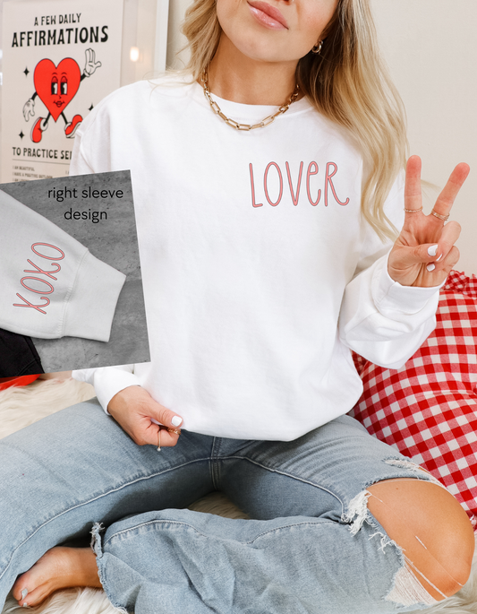 Lover Sweatshirt w/XOXO Sleeve