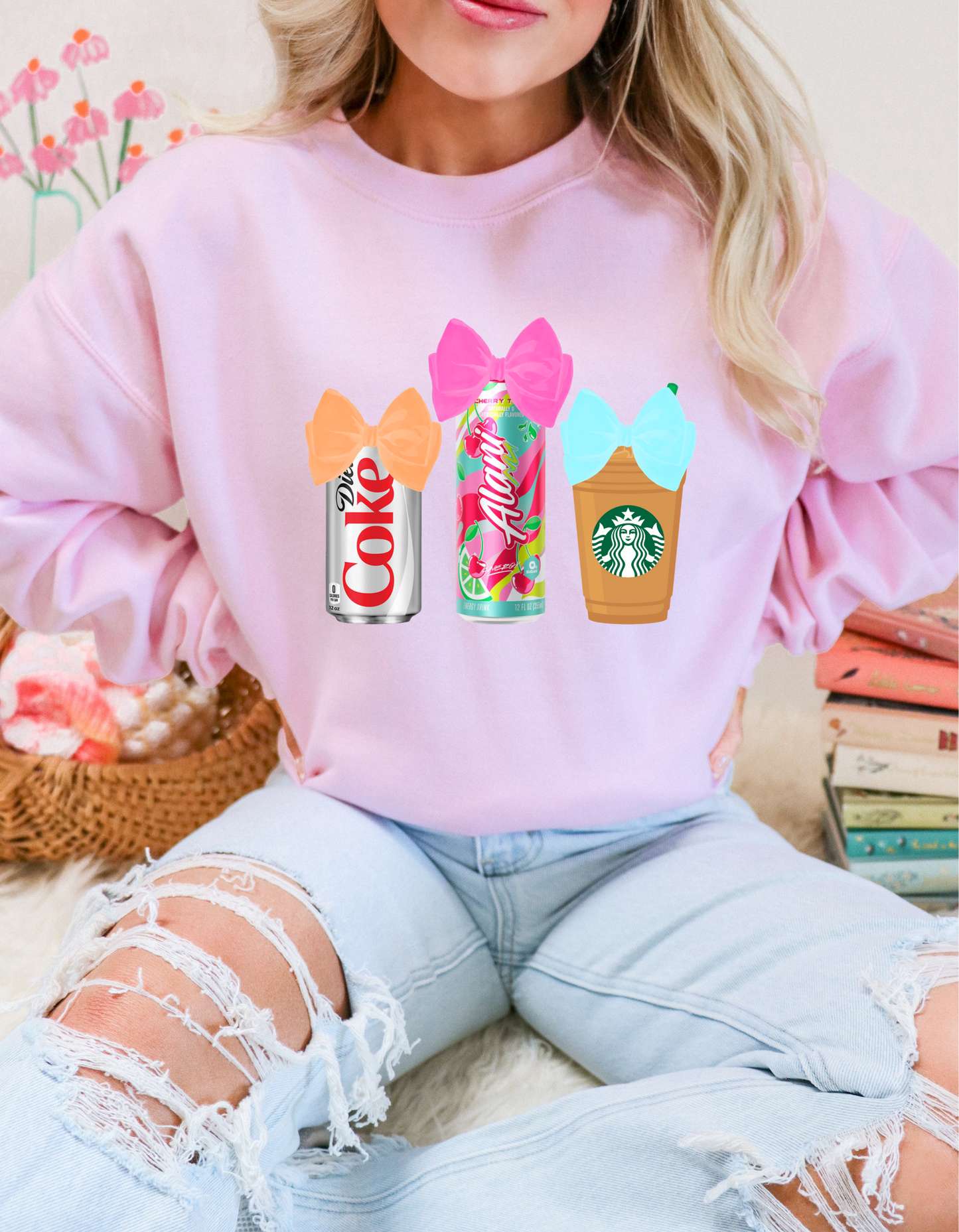 We are girls, of course we have 3 drinks Sweatshirt